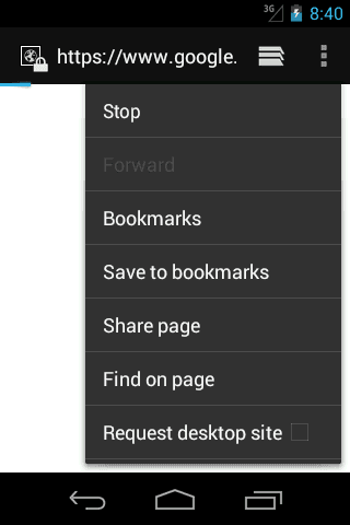 Android Menu