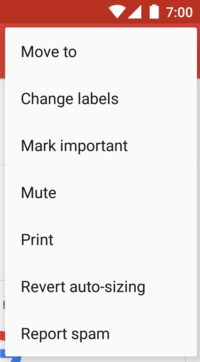 Popup Menu